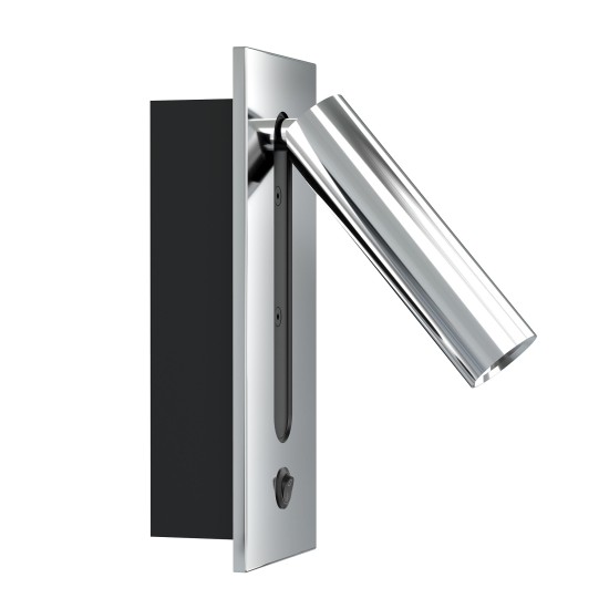 Lunda hotell vägglampa krom 18cm