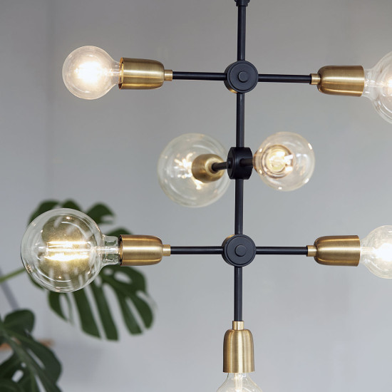 Molecular taklampa svart/mässing 48cm- 65% Rabatt idag Molecular taklampa svart/mässing 48cm- 65% Rabatt idag