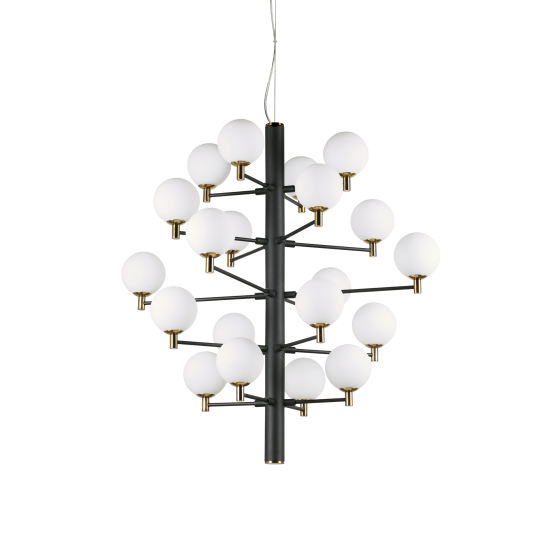 Oslo taklampa svart/guld 86cm Oslo taklampa svart/guld 86cm