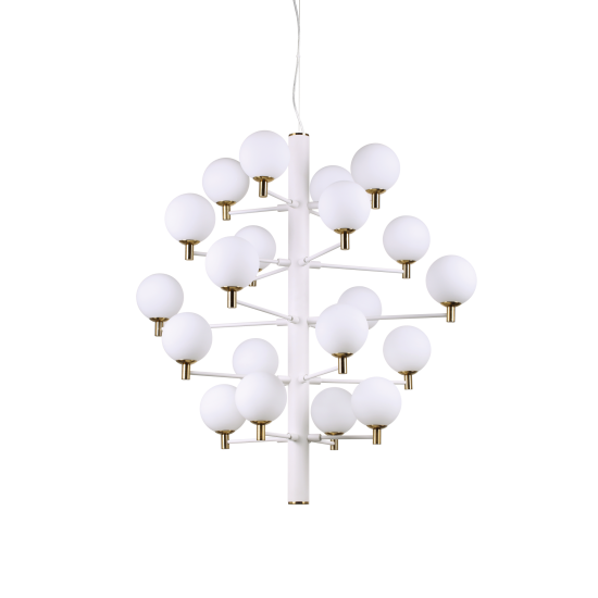 Oslo taklampa vit/guld 86cm Oslo taklampa vit/guld 86cm