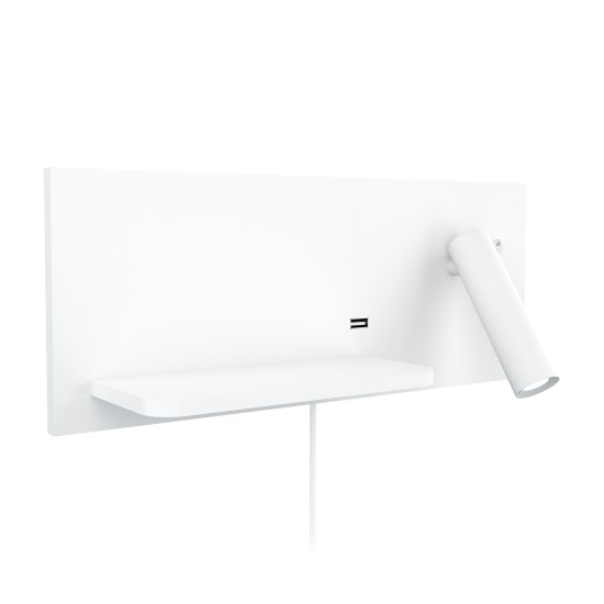 Rimbo hotell vägglampa vit höger 35cm Rimbo hotell vägglampa vit höger 35cm