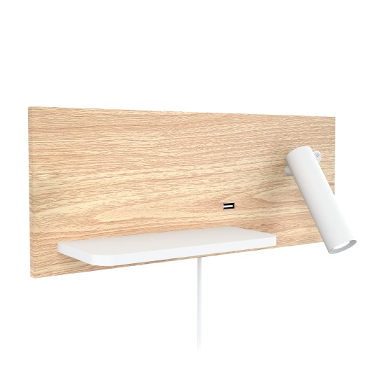 Rimbo hotell vägglampa trä höger 35cm