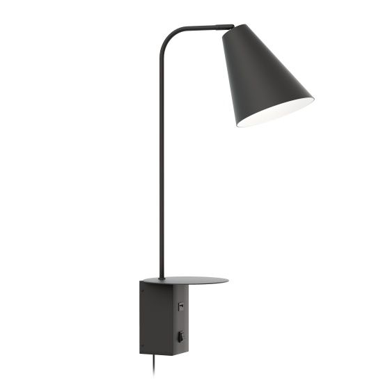 Vickelby hotell vägglampa svart 70cm Vickelby hotell vägglampa svart 70cm