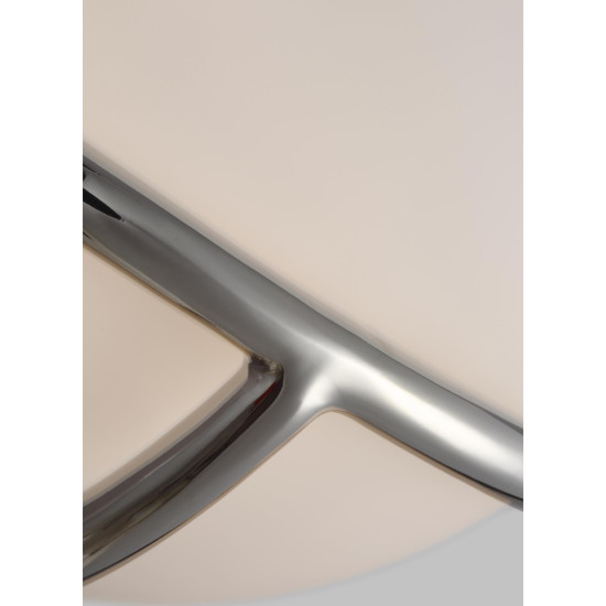 Apollo 1-Lt Wall Lamp Polished Nickel/White 17.1cm Apollo 1-Lt Wall Lamp Polished Nickel/White 17.1cm