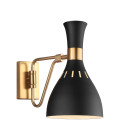 Joan Vägglampa Svart/Mässing 27,3cm