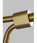 Joan Vägglampa Svart/Mässing 27,3cm