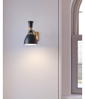 Joan Vägglampa Svart/Mässing 27,3cm