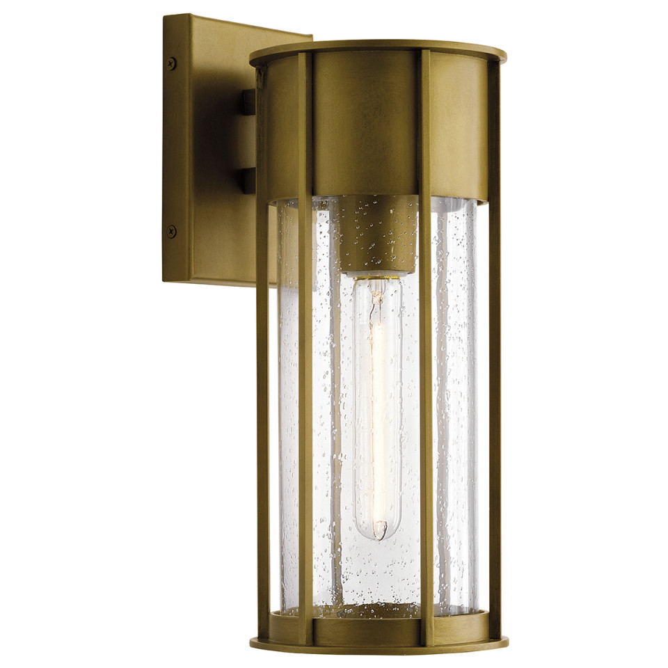 Camillo 1-Lt utomhusvägglampa mässing/klar 37,5cm IP44 Elstead Lighting Camillo 1-Lt utomhusvägglampa mässing/klar 37,5cm IP44