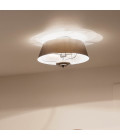 Luella 3-Lt Duo-Mount Ceiling Light Brushed Natural Brass 40.6cm