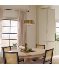 Luella 3-Lt Duo-Mount Ceiling Light Brushed Natural Brass 40.6cm