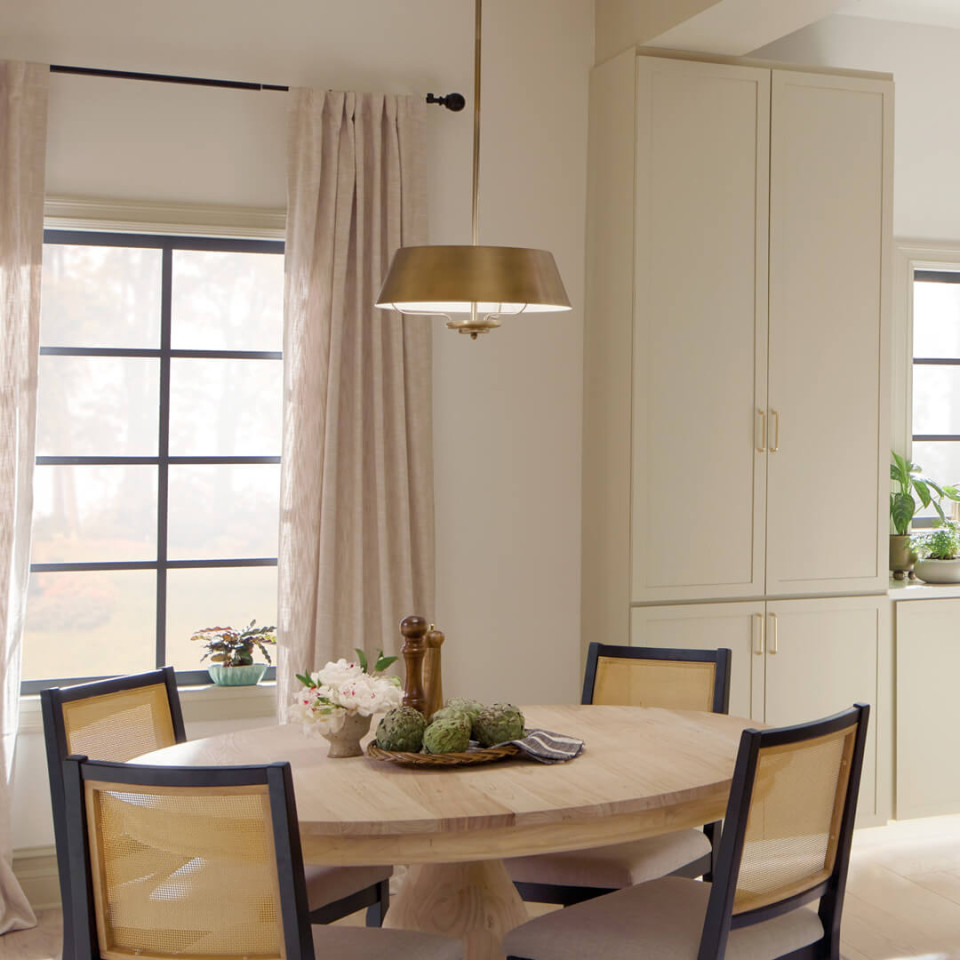 Luella 3-Lt Duo-Mount Ceiling Light Brushed Natural Brass 40.6cm