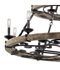 Taulbee 15-Lt Chandelier Weathered Zinc 112cm