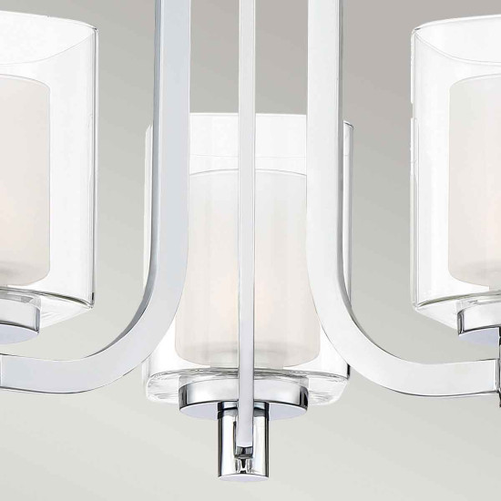 Kolt 3 ljus plafond polerad krom 38,4 cm IP44