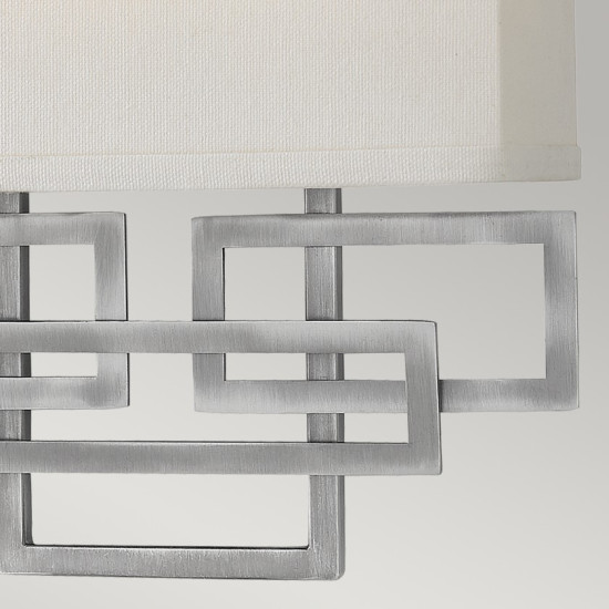 Lanza Vägglampa Nickel 28,9cm