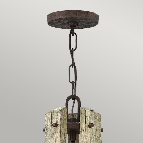 Middlefield Chandelier Wood/Steel 50.8cm