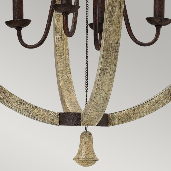 Middlefield Ljuskrona Trä/Stål 61cm