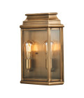 St Martins 2-Lt stor utomhus vägglampa åldrad mässing/klar 41,4cm IP44