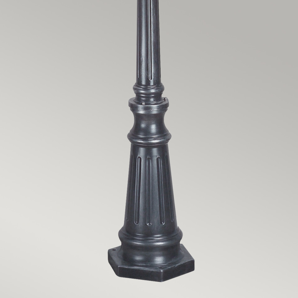 Wexford 2-Lt Outdoor Lamp Post Black/Silver 228.5cm Elstead Lighting Wexford 2-Lt Outdoor Lamp Post Black/Silver 228.5cm