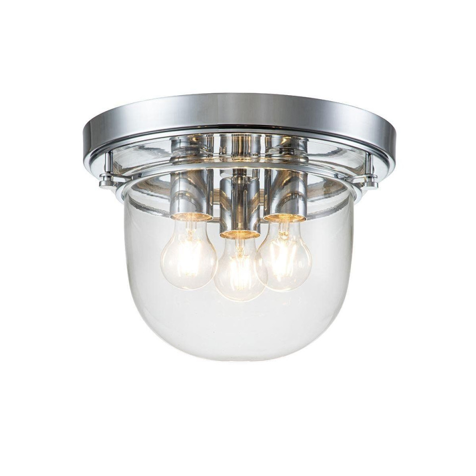 Whistling 3-Ljus Plafond polerad krom 33cm IP44