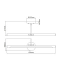 Alton 1-ljus tavelbelysning ljusborstad mässing 67,4 cm Elstead Lighting Alton 1-ljus tavelbelysning ljusborstad mässing 67,4 cm
