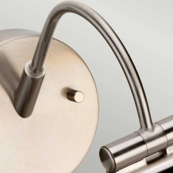 Alton 1-ljus tavelbelysning borstad nickel 38,8 cm