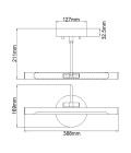 Alton 1-ljus tavelbelysning borstad nickel 38,8 cm Elstead Lighting Alton 1-ljus tavelbelysning borstad nickel 38,8 cm
