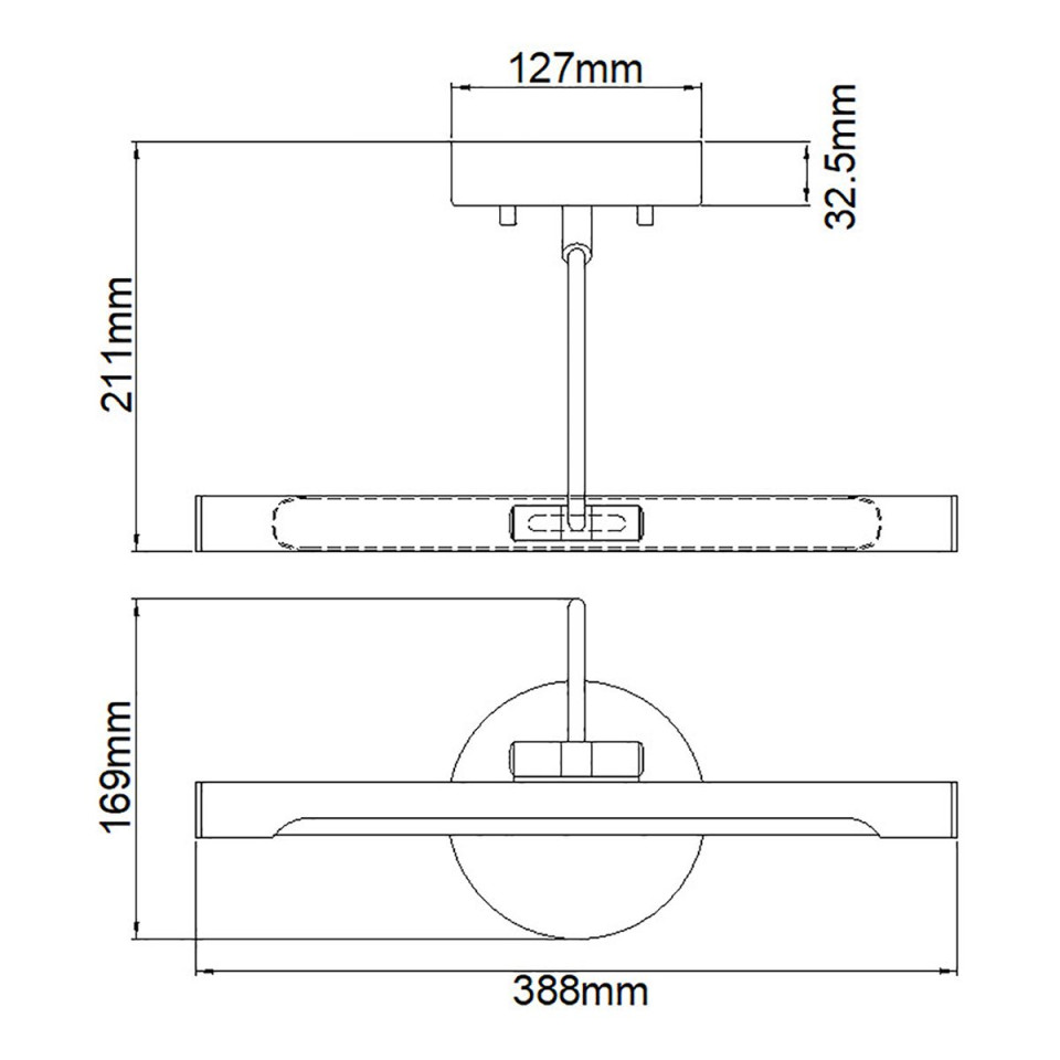Alton 1-ljus tavelbelysning borstad nickel 38,8 cm Elstead Lighting Alton 1-ljus tavelbelysning borstad nickel 38,8 cm