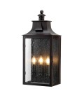Balmoral 3-Lt Outdoor Wall Light Old Bronze/Glass 61.5cm IP44