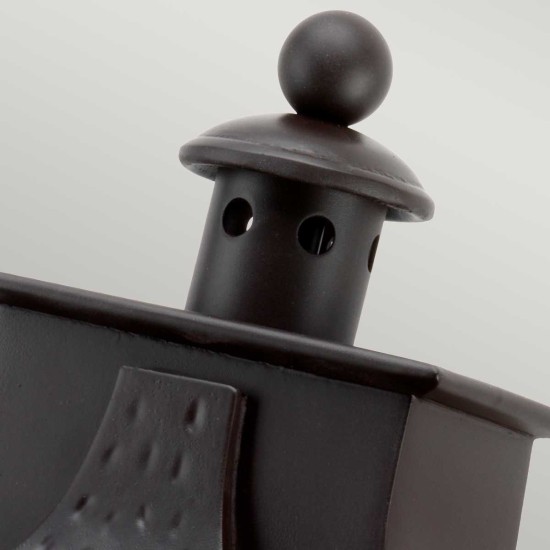 Balmoral 3-Lt utomhus vägglampa gammal brons/glas 61,5cm IP44