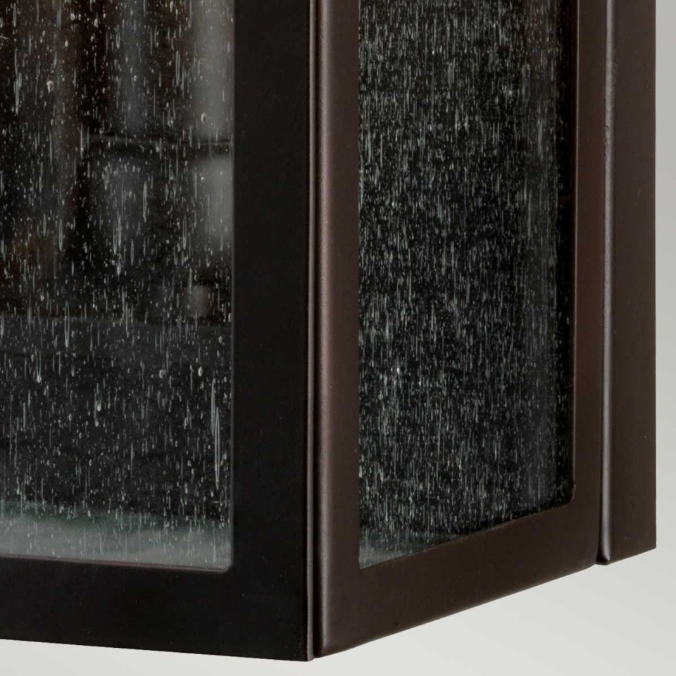 Balmoral 3-Lt Outdoor Wall Light Old Bronze/Glass 61.5cm IP44