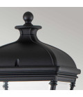 Bayview 1-ljus medium utomhuspelare ljus svart/klar 104.1 cm IP44
