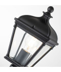 Bayview 1-ljus medium utomhuspelare ljus svart/klar 104.1 cm IP44