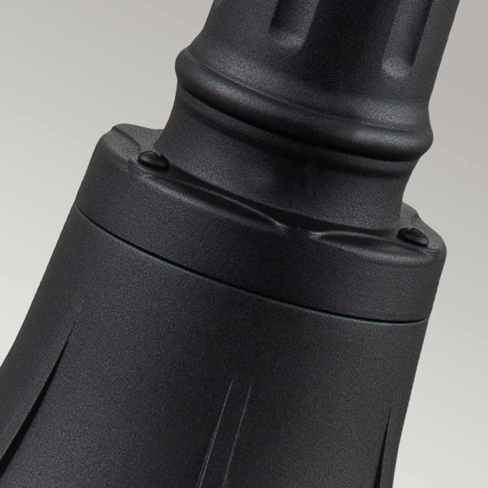 Bayview 1-ljus medium utomhuspelare ljus svart/klar 104.1 cm IP44