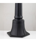 Bayview 1-ljus medium utomhuspelare ljus svart/klar 104.1 cm IP44