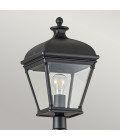 Bayview 1-ljus utomhus lyktstolpe svart/klar 216.4 cm IP44