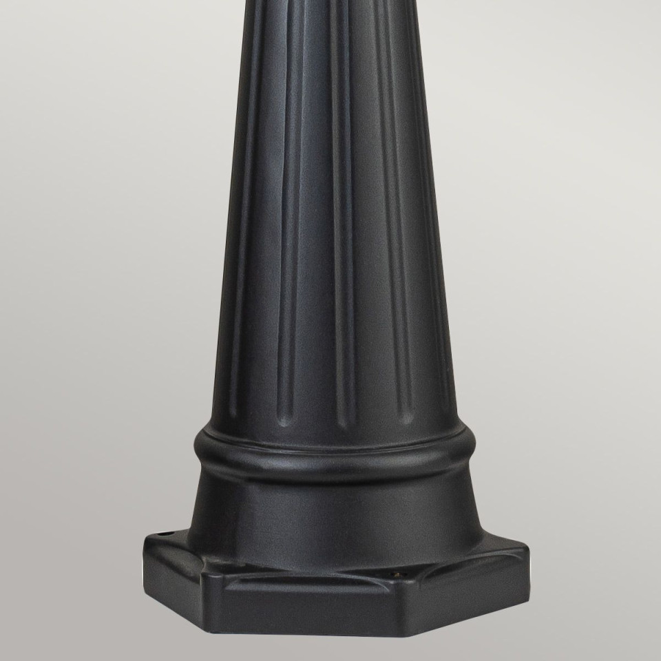 Bayview 1-ljus utomhus lyktstolpe svart/klar 216.4 cm IP44