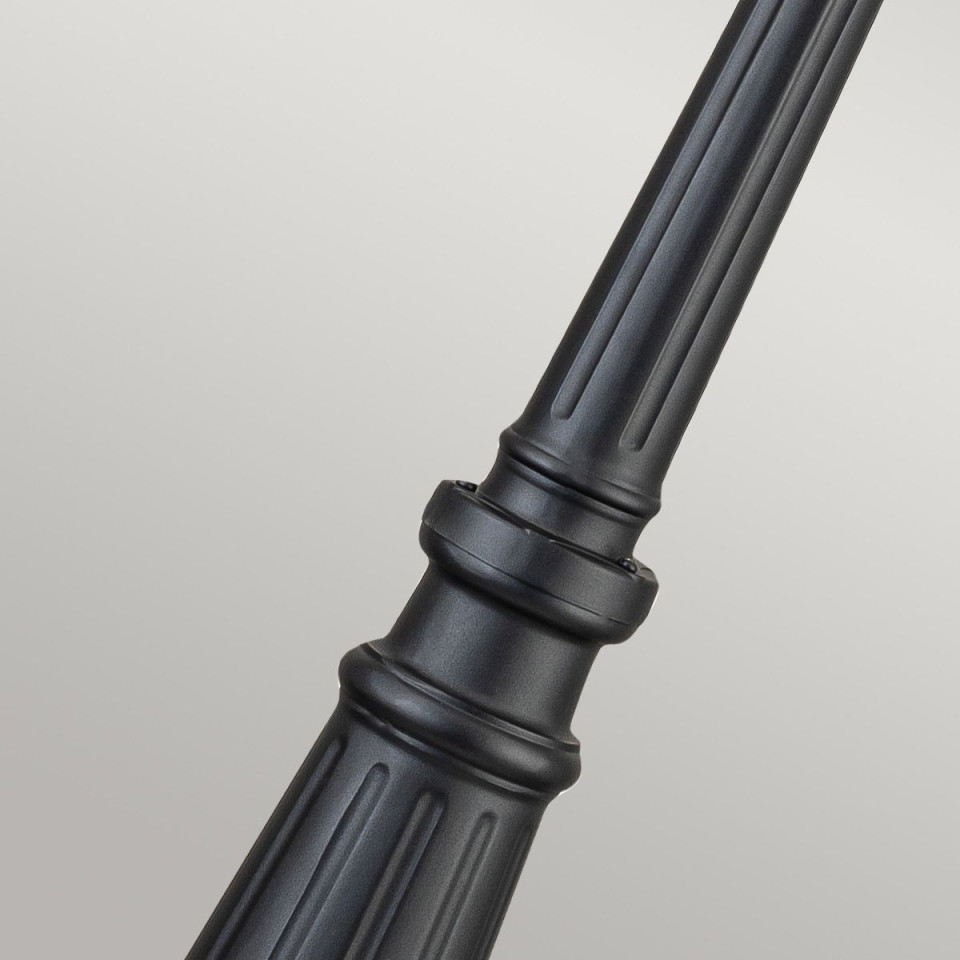 Bayview 1-ljus utomhus lyktstolpe svart/klar 216.4 cm IP44