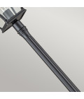 Bayview 1-ljus utomhus lyktstolpe svart/klar 216.4 cm IP44