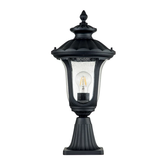 Chicago 1-lt liten utomhus portlykta texturerad svart 51cm