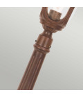 Chicago 1-ljus liten utomhuspelare ljus rostig brons patina/klar 115 cm IP44