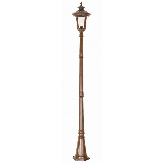 Chicago 1-lt utomhus lyktstolpe rostig bronspatina 246,5cm Chicago 1-lt utomhus lyktstolpe rostig bronspatina 246,5cm