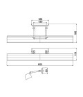 Chawton 4-ljus tavelbelysning ljus mörk brons 65,2 cm Elstead Lighting Chawton 4-ljus tavelbelysning ljus mörk brons 65,2 cm