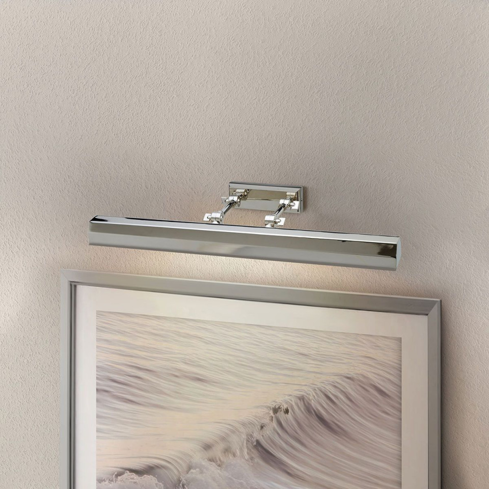 Chawton 4-ljus tavelbelysning polerad nickel 65,2 cm Elstead Lighting Chawton 4-ljus tavelbelysning polerad nickel 65,2 cm