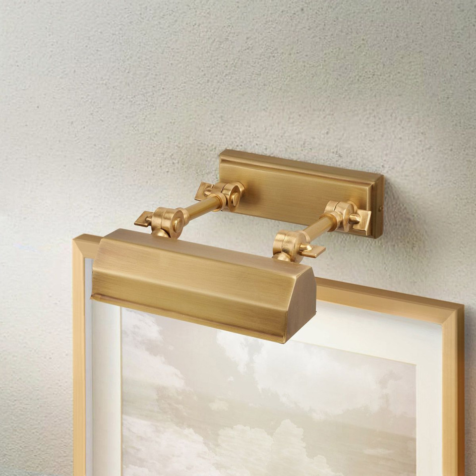 Chawton 1-ljus tavelbelysning mässing 18,2 cm Elstead Lighting Chawton 1-ljus tavelbelysning mässing 18,2 cm