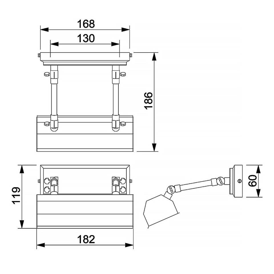 Chawton 1-ljus tavelbelysning svart 18,2 cm Elstead Lighting Chawton 1-ljus tavelbelysning svart 18,2 cm