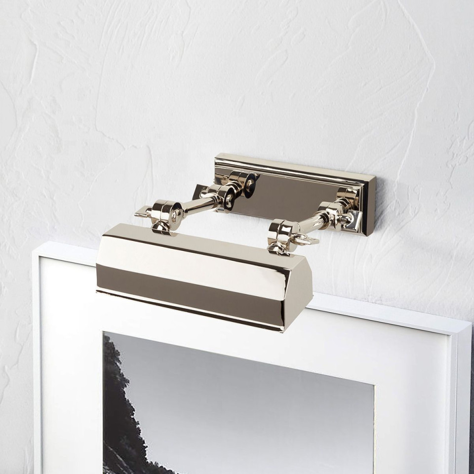 Chawton 1-ljus tavelbelysning polerad nickel 18,2 cm Elstead Lighting Chawton 1-ljus tavelbelysning polerad nickel 18,2 cm