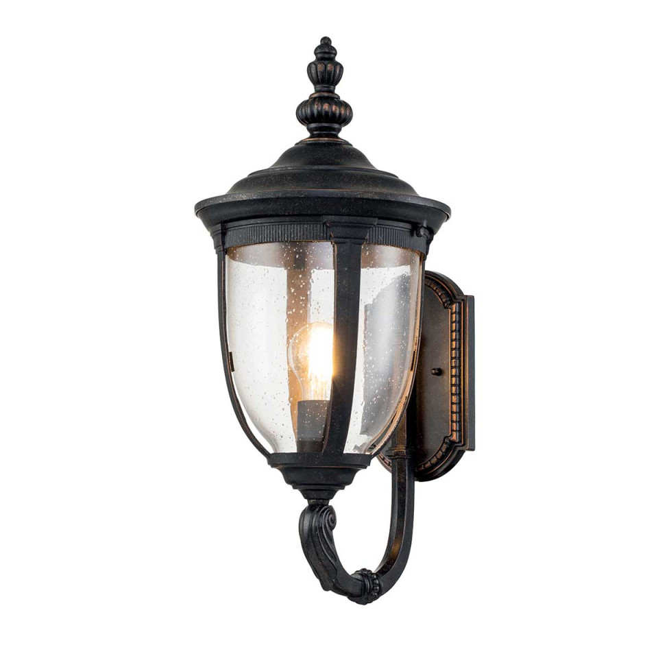 Cleveland 1-Lt Up Medium Outdoor Wall Light Weathered Bronze/Clear 54.3cm IP44 Elstead Lighting Cleveland 1-Lt Up Medium Outdoor Wall Light Weathered Bronze/Clear 54.3cm IP44