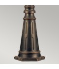 Cleveland 1-Lt Outdoor Lamp Post Weathered Bronze/Clear 232.5cm IP44