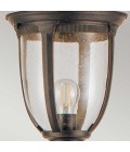 Cleveland 1-Lt Outdoor Lamp Post Weathered Bronze/Clear 232.5cm IP44