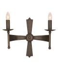 Cromwell 2-lt wall light old bronze 37 cm